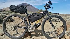 bikepacking gravelgrinder gravel adventurecycling touring monster monstercross classic mtb conversion schwalbe crazy bob expedi bike touring bikepacking