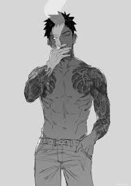 Learn how to draw anime emo boy pictures using these outlines or print just for coloring. Cute Anime Boy With Tattoos Novocom Top
