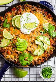 I'm going to show you how to make a easy and delicious tex mex ground beef skillet! Taco Skillet Easy Healthy One Pan Meal Wellplated Com