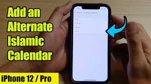 How To Add Hijri Calendar To Iphone
