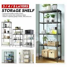 Free shipping in the us. 5 Tier Wire Shelving Unit Adjustable Metal Shelf Rack Kitchen Storage Organizer Walmart Com Walmart Com