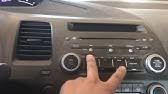How do you unlock the radio code for a honda civic? Radio Reset 2006 2011 Honda Civic In Canada Youtube
