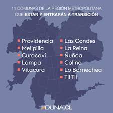 Se presenta la evolución de los casos activos y la tasa de incidencia de covid en las comunas de la región metropolitana en fase 2 y 3. Mapa De La Transicion Cuales Son Las Comunas Que Pasan A Esta Etapa Duna 89 7 Duna 89 7