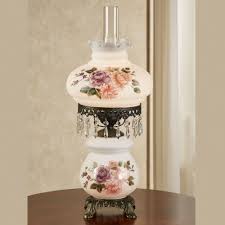 Brook Floral Hurricane Style Table Lamp Victorian Lamps Lamp Glass Table Lamp
