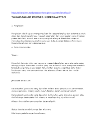 Kerja sosial adalah suatu profesyen yang memupuk perubahan sosial, menyelesaikan pelbagai masalah dalam perhubungan antara individu atau manusia dan seterusnya klien kepada pekerja sosial boleh terdiri dari individu, keluarga, komuniti dan juga organisasi (johnson, 1992). Doc Tahap Tahap Proses Keperawatan Suci Ramdaniah Academia Edu