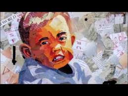 The Boy With the Uncomfortable Look in Collage