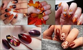 Flower themed fall nail art design in blue gray, white and yellow polish arranged as flowers, mini polka dots and alternating horizontal line colors. Easy Fall Nail Art Designs Idea Fall Nails Color To Try In This Year 2021