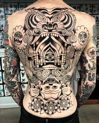 Robert Ryan Robert Ryan Back Tattoos Hybrid Design