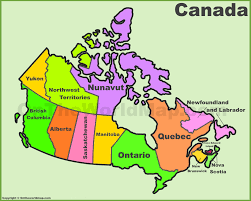 The topographic maps on this website are scanned jpeg images of the national topographic system (nts) of canada paper maps, as well as those topomaps and orthoimages of the former canada toporama. Canada Provinces And Territories Map List Of Canada Provinces And Territories