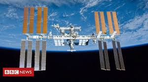 Does the solid waste stick on the bowl of space toilets in iss? Space Station Crew Woken Up To Hunt For Air Leak Bbc News