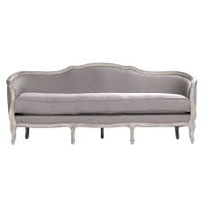 French Gray Maison Sofa Linen Grey Linen Sofa Sofa Styling Furniture