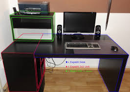 Foxemart computer desk 55 modern sturdy office desk 55 inch pc laptop notebook study writing table for home office workstation, white. Expedit Computer Desk Ikea Hackers