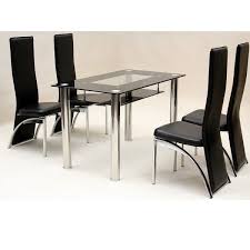 Black Glass Dining Table And Chairs Cheap