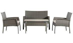 Home Lucia 4 Seater Rattan Effect Sofa Set Garden Effect Garden Home Lucia Rattan Seater Set Sof Sofa Set Oversized Chair Living Room Garden Sofa