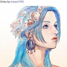 Vivi Nefertari One Piece Blue Hair Anime Characters Peacock Slashers Alabasta Anime People Character Anime