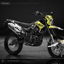 decal kit kawasaki new dtracker blacksheep skull kawasaki dtracker dtracker150 supermoto decal mockup blacksheep s sepeda motor gambar stiker mobil