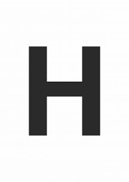 Worksheets and printables for teaching the letter h. Large Printable Letters Free Printables