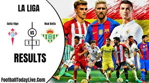 In celta vigo previous game against fc barcelona, they 2:1 win their opponents. Celta Vigo Vs Real Betis La Liga Week 34 Result 2020