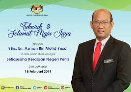 Di awal penubuhannya, jabatan pendidikan perlis telah ditadbir oleh en wan. Jabatan Perkhidmatan Awam Twitterissa Tahniah Dan Selamat Maju Jaya Ybrs En Azman Mohd Yusof Di Atas Pelantikan Sebagai Setiausaha Kerajaan Negeri Perlis Berkuatkuasa 18 Feb 2019 Https T Co Hbdm449sgo