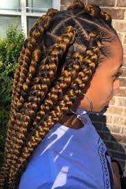 Any woman can easily fall in love with it most especially when you see them on social media. 25 Beautiful Black Women Show Us How To Slay In Jumbo Braids Hair Styles Ghana Braids Hairstyles Box Braids Styling