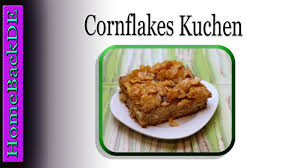 Auf einem kuchengitter auskühlen lassen. Cornflakes Kuchen Rezept Backanleitung Von Homebackde Youtube