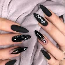 Uñas negras largas diseños para uñas largas manicura para uñas cortas manicura de uñas uñas para adolecentes hacer uñas de gel uñas postizas decoradas uñas llamativas uñas de acrílico negro. Unas Acrilicas Largas Negras