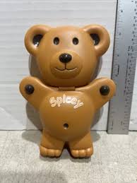 VINTAGE TEDDY GRAHAMS Snack Container Chocolate Chip Flip Top Nabisco!  $8.49