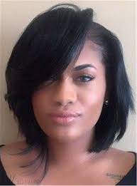 Natural Black Layered Short Bob Straight Synthetic Hair With Full Bangs Women Wigs Capless 10 Inches Wig Hairstyles Hair Beauty Short Hair Styles