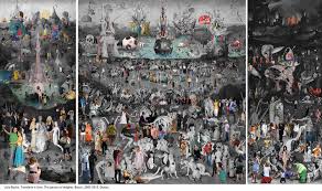 La tabla central de «el jardín de las delicias» es un derroche de fantasía e imaginación. El Jardin De Las Delicias El Bosco By Lluis Barba 2015 Digital On Plexiglas Singulart