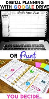 Editable Teacher Binder Print Digital Teacher Planner With Free Updates Teacher Planning Teacher Binder Organization Teacher Binder