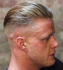 Slicked Back Men S Hairstyle Slicked Back Hair Military Haircut Mens Hairstyles Short