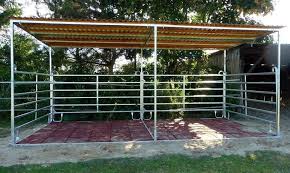 Weideunterstand Weidehutte Schutzhutte Unterstand Trapezblechdach 6m X3m Pferdeunterstand Unterstand Unterstand Pferde