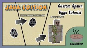 Minecraft is a game in which a largethe number of mobs is aggressive towards the character. How To Make Custom Spawn Eggs 1 13 1 16 Youtube