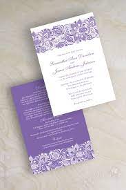 Elegant Lavender And White Lace Wedding Invitations Lilac Orchid Purple W Purple Wedding Invitations Affordable Wedding Invitations Wedding Invitations Diy