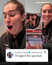 Caitlin Clark's interaction with autograph seeker at All-Star weekend