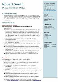 A reliable ase certified diesel mechanic with 4 years of work experience seeks the senior diesel mechanic position and the opportunity to join abc motors'. Diesel Mechanic Resume Samples Qwikresume