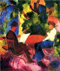 At The Garden Table August Macke Wikiart Org Macke Art August Macke Macke
