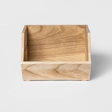 Vintage wooden storage box book jewelry treasure storage box large organizer usa. Small Stackable Storage Wood Bin Pillowfort Target