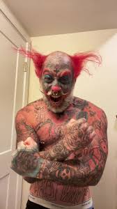 Unique Clown Face Tattoos Trending in Gainzville