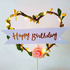 Выберите из миллионов фотографий, изображений и изображений. Lovely Flower Wreath Happy Birthday Wedding Led Light Up Gift Cake Topper Shopee Singapore