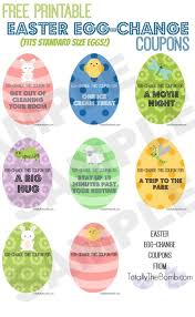 Print and color easter pdf coloring books from primarygames. Free Printable Easter Egg Change Coupons