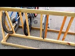 Diy Bike Rack Made Of Wood Aparcabicis Bicicletas Diy