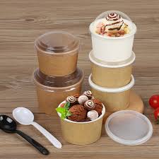 Check spelling or type a new query. 50pcs White Disposable Ice Cream Cup Party Birthday Favor 200ml 300ml Pudding Jelly Dessert Paper Cups With Lid Takeaway Package Buy At The Price Of 28 49 In Aliexpress Com Imall Com