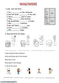 Was Or Were Interactive And Downloadable Worksheet You Can Do The Exerci English As A Second Language Esl Reading Comprehension English As A Second Language