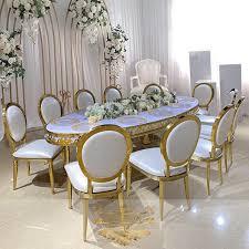 2020 Modern New Design Center Mdf Top Oval Gold Metal Wedding Banquet Table View Oval Banquet Table Tanabata Product Details From Foshan Hardware Furniture Co In 2020 Banquet Tables Table Design