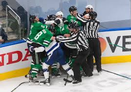 Nhl, the nhl shield, the word mark and image of the stanley cup, the stanley cup playoffs logo, the stanley cup final logo, center. Hockey Needs Viewers It Should Not Glorify Pain And Violence To Get Them The New York Times