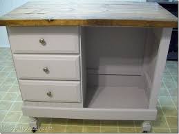 kitchen island made from desk my