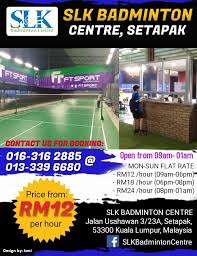 Badminton tips, tutorials, strategies and more! Our Price Starting From Rm12 Per Slk Badminton Centre Facebook