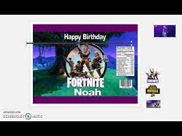 Today i want to share with you this nutrition facts label for your birthday parties. Fortnite Themed Chip Bag Design Youtube