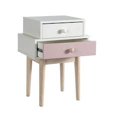 La majorité de nos kits chambre enfant comportent une remise de 3 à 10%. Table De Chevet Enfant En Bois Blanche L 42 Cm Blush Maisons Du Monde Table De Chevet Enfant Table De Chevet Chevet Enfant